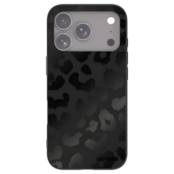 Picasee silikonový černý obal pro Apple iPhone 17 Pro - Midnight Leopard