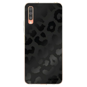 Picasee silikonový průhledný obal pro Samsung Galaxy A70 A705F - Midnight Leopard