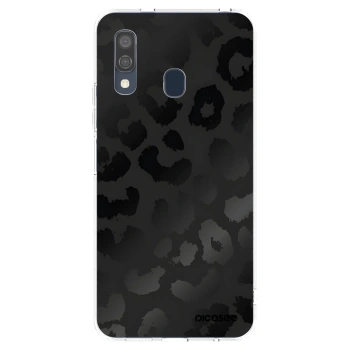 Picasee silikonový průhledný obal pro Samsung Galaxy A40 A405F - Midnight Leopard