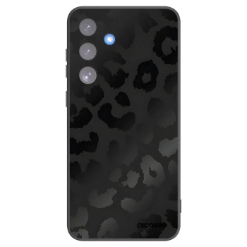 Picasee silikonový černý obal pro Samsung Galaxy S25 FE 5G - Midnight Leopard