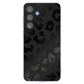 Picasee silikonový průhledný obal pro Samsung Galaxy S25 FE 5G - Midnight Leopard