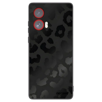 Picasee silikonový černý obal pro Motorola Edge 50 Fusion - Midnight Leopard