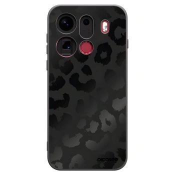 Picasee silikonový černý obal pro OPPO Find X9 Pro - Midnight Leopard