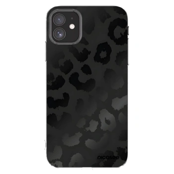 Picasee silikonový průhledný obal pro Apple iPhone 11 - Midnight Leopard