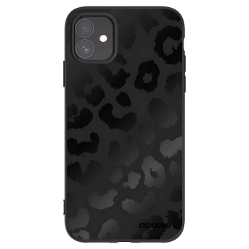 Picasee silikonový černý obal pro Apple iPhone 11 - Midnight Leopard