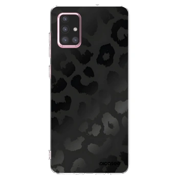 Picasee silikonový průhledný obal pro Samsung Galaxy A71 A715F - Midnight Leopard