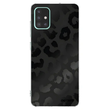 Picasee silikonový průhledný obal pro Samsung Galaxy A51 A515F - Midnight Leopard