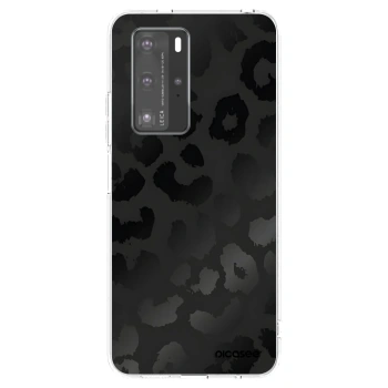 Picasee silikonový průhledný obal pro Huawei P40 Pro - Midnight Leopard