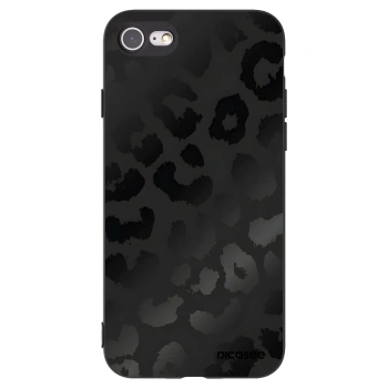 Picasee silikonový černý obal pro Apple iPhone SE 2020 - Midnight Leopard