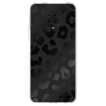 Picasee silikonový průhledný obal pro Xiaomi Redmi Note 9 Pro - Midnight Leopard