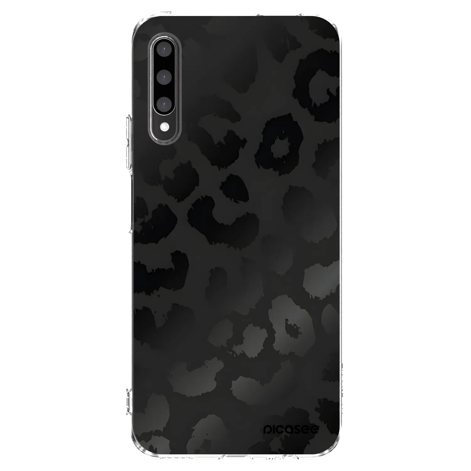 Picasee silikonový průhledný obal pro Honor 9X Pro - Midnight Leopard