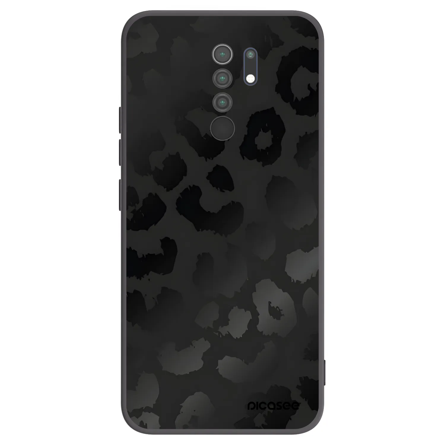 Picasee silikonový černý obal pro Xiaomi Redmi 9 - Midnight Leopard