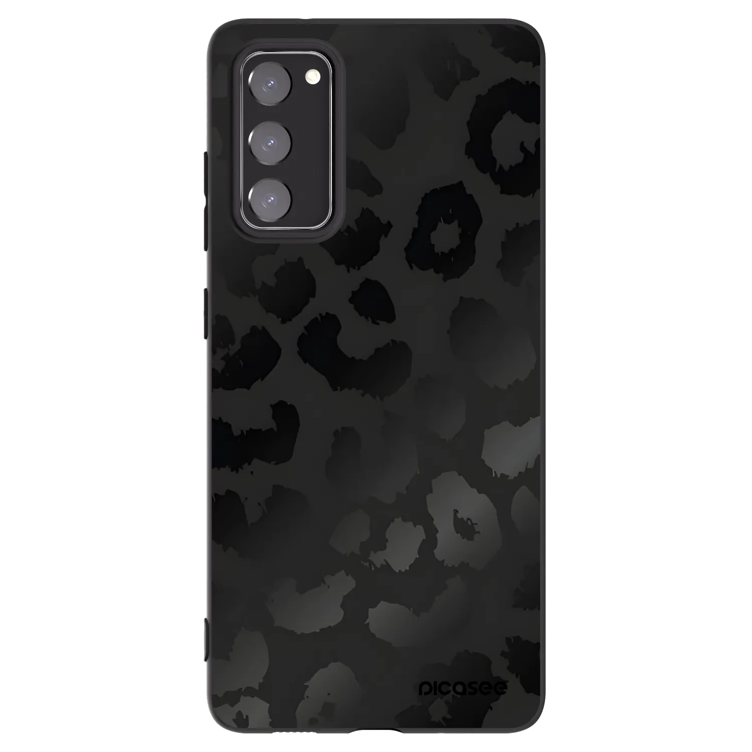 Picasee silikonový černý obal pro Samsung Galaxy S20 FE - Midnight Leopard