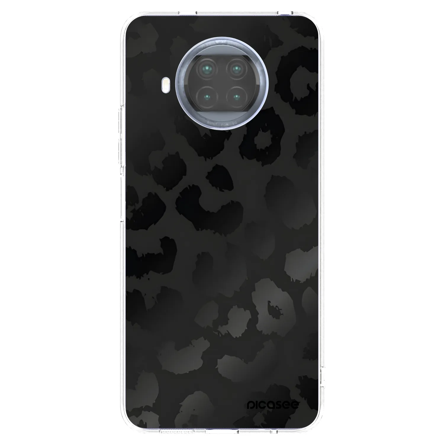 Picasee silikonový průhledný obal pro Xiaomi Mi 10T Lite - Midnight Leopard