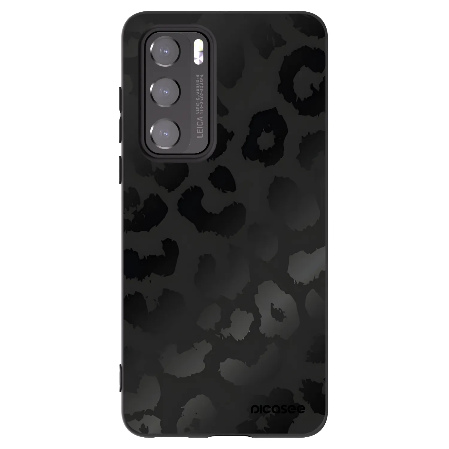 Picasee silikonový černý obal pro Huawei P40 - Midnight Leopard