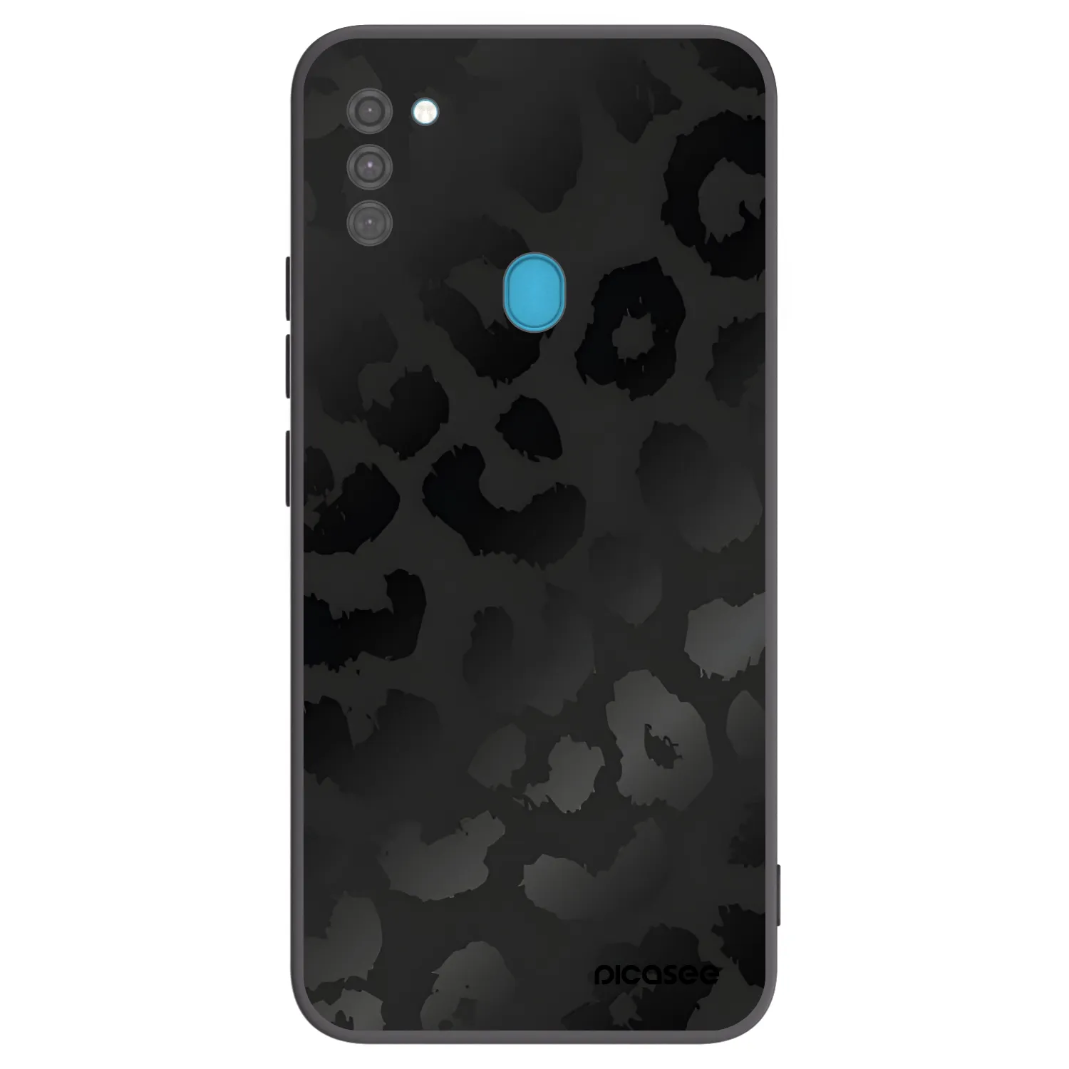 Picasee silikonový černý obal pro Samsung Galaxy M11 - Midnight Leopard