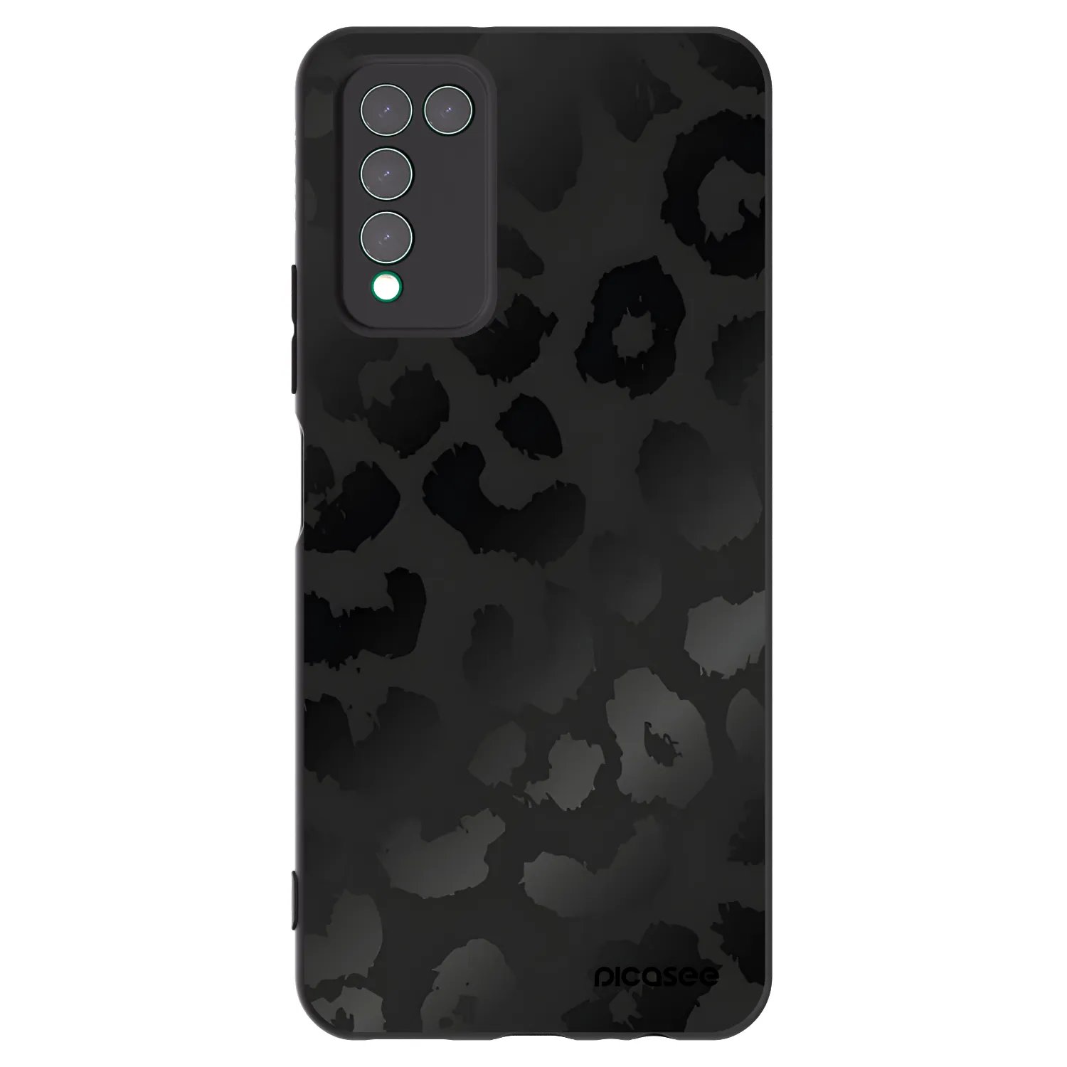 Picasee silikonový černý obal pro Honor 10X Lite - Midnight Leopard