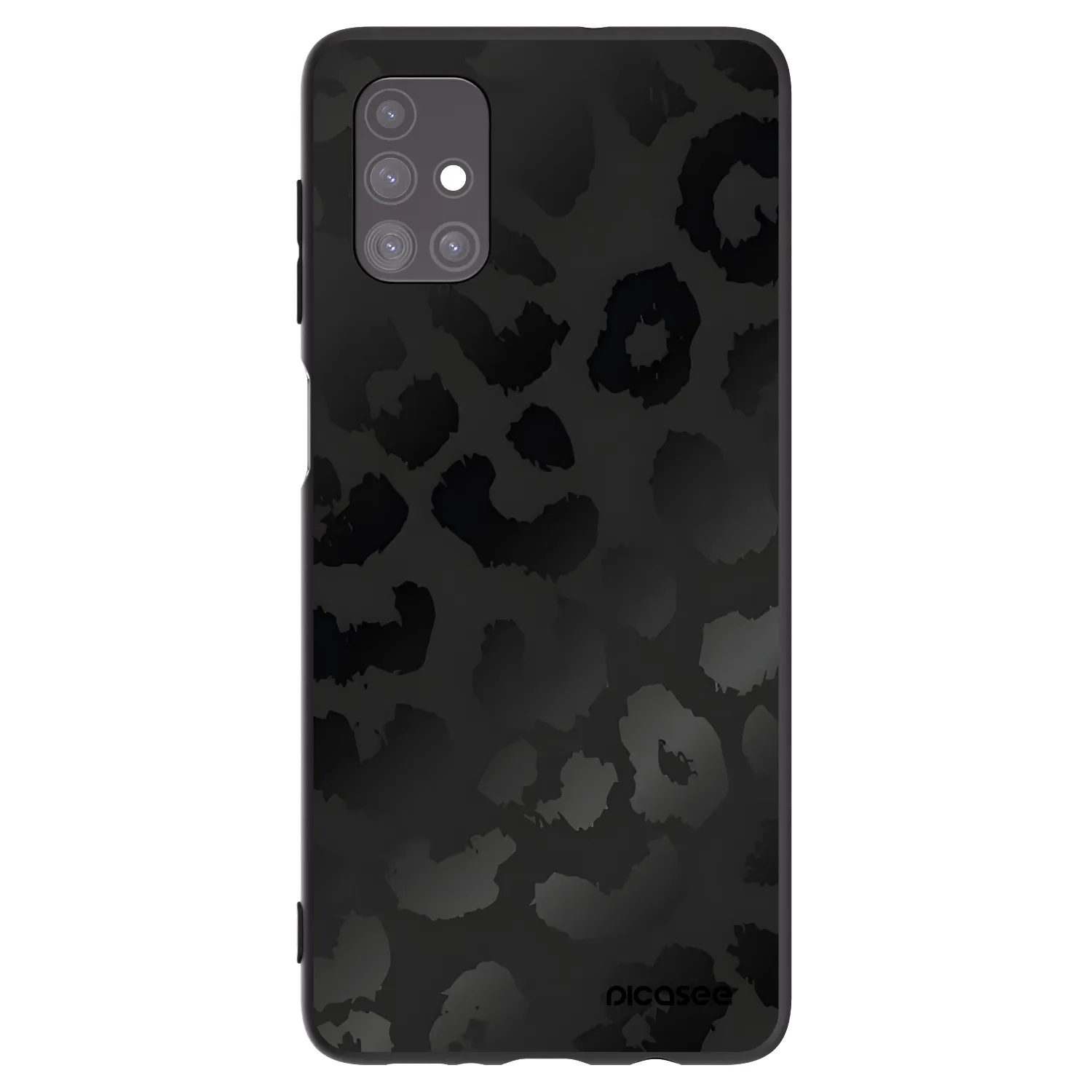 Picasee silikonový černý obal pro Samsung Galaxy M51 M515F - Midnight Leopard