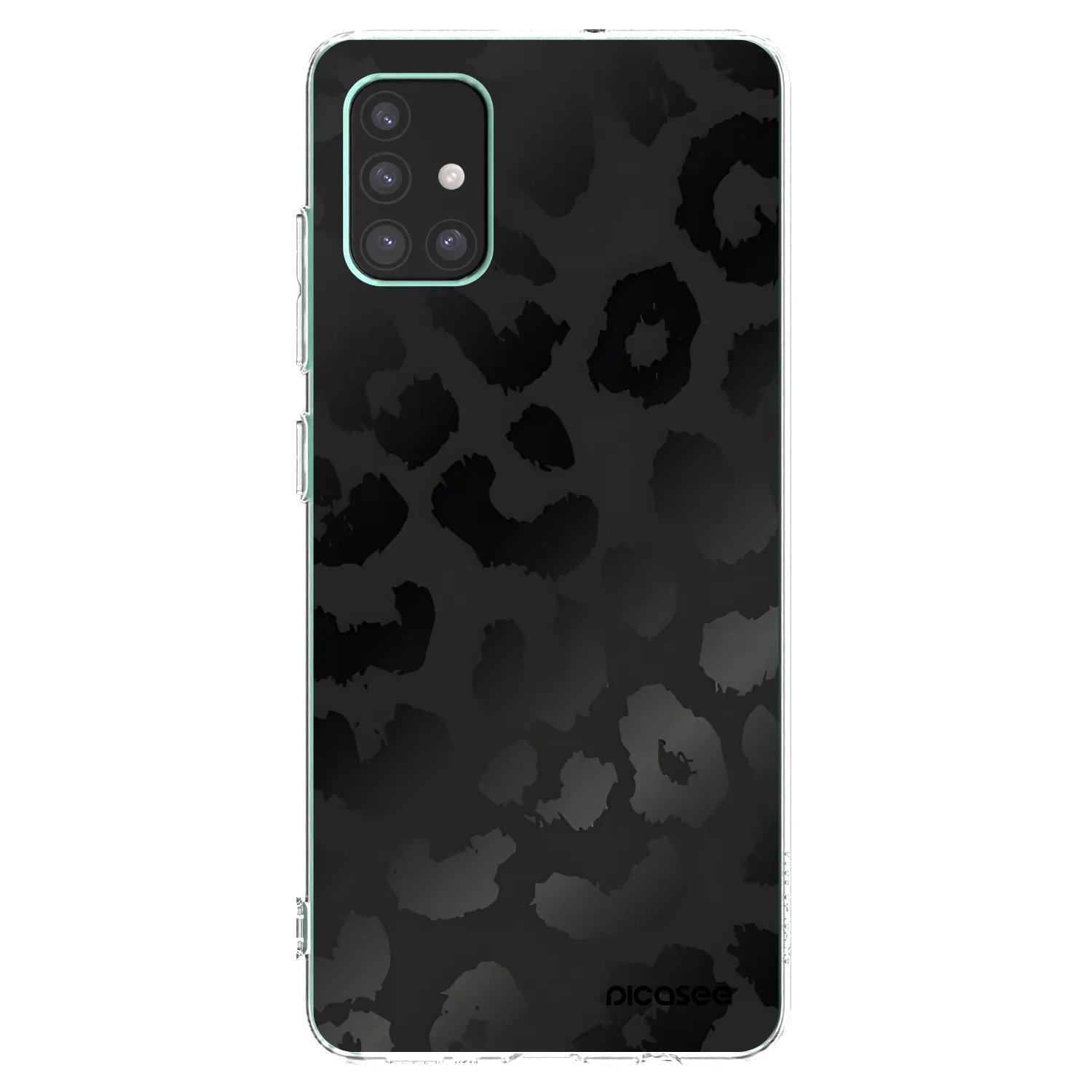 Picasee silikonový průhledný obal pro Samsung Galaxy M51 M515F - Midnight Leopard