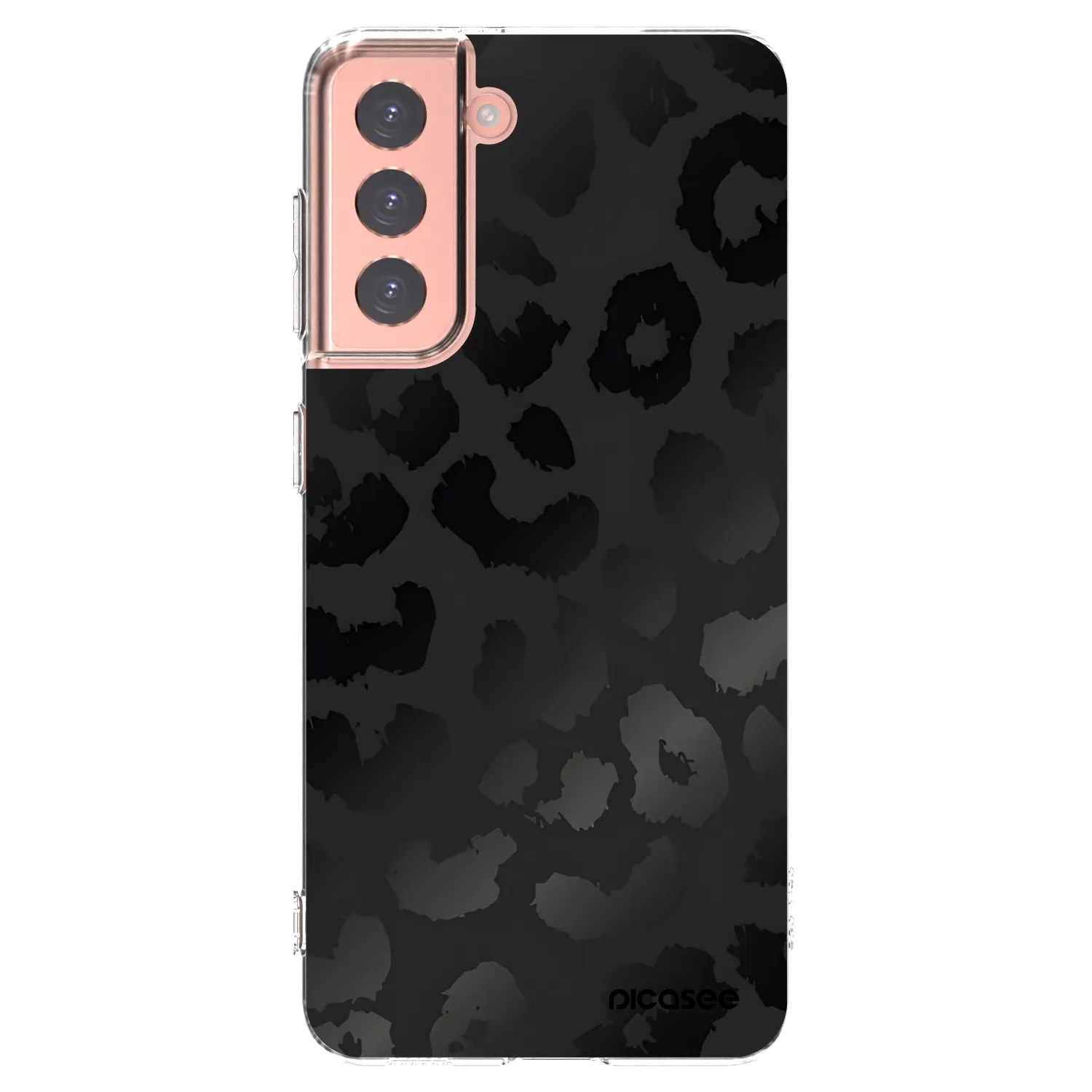 Picasee silikonový průhledný obal pro Samsung Galaxy S21 5G G991B - Midnight Leopard
