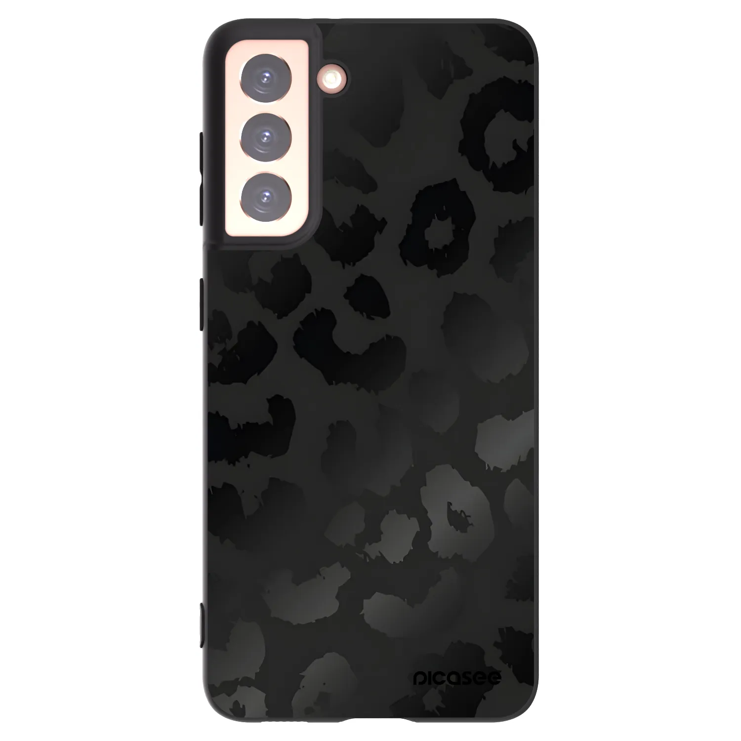Picasee silikonový černý obal pro Samsung Galaxy S21 5G G991B - Midnight Leopard