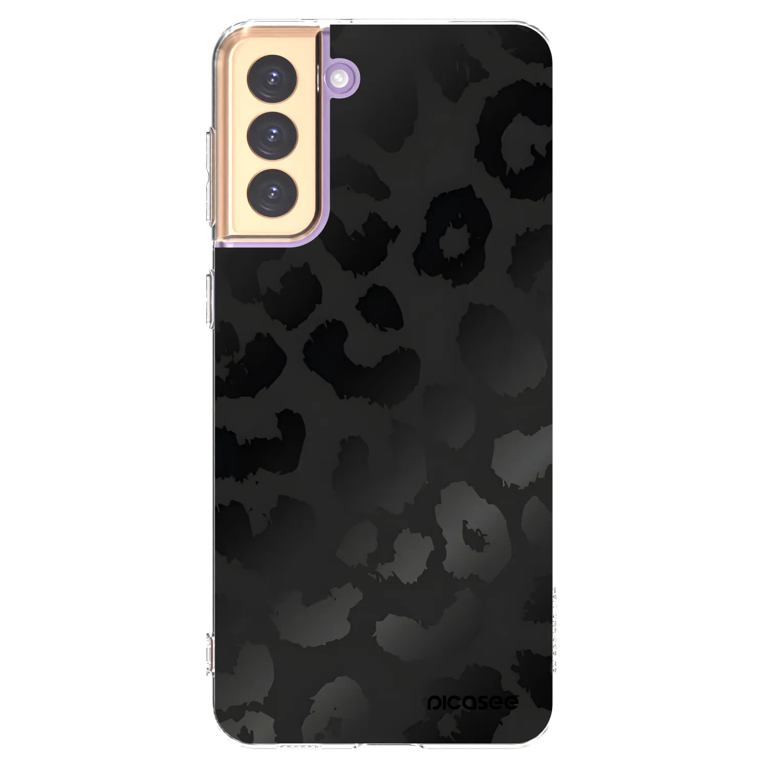 Picasee silikonový průhledný obal pro Samsung Galaxy S21+ 5G G996F - Midnight Leopard