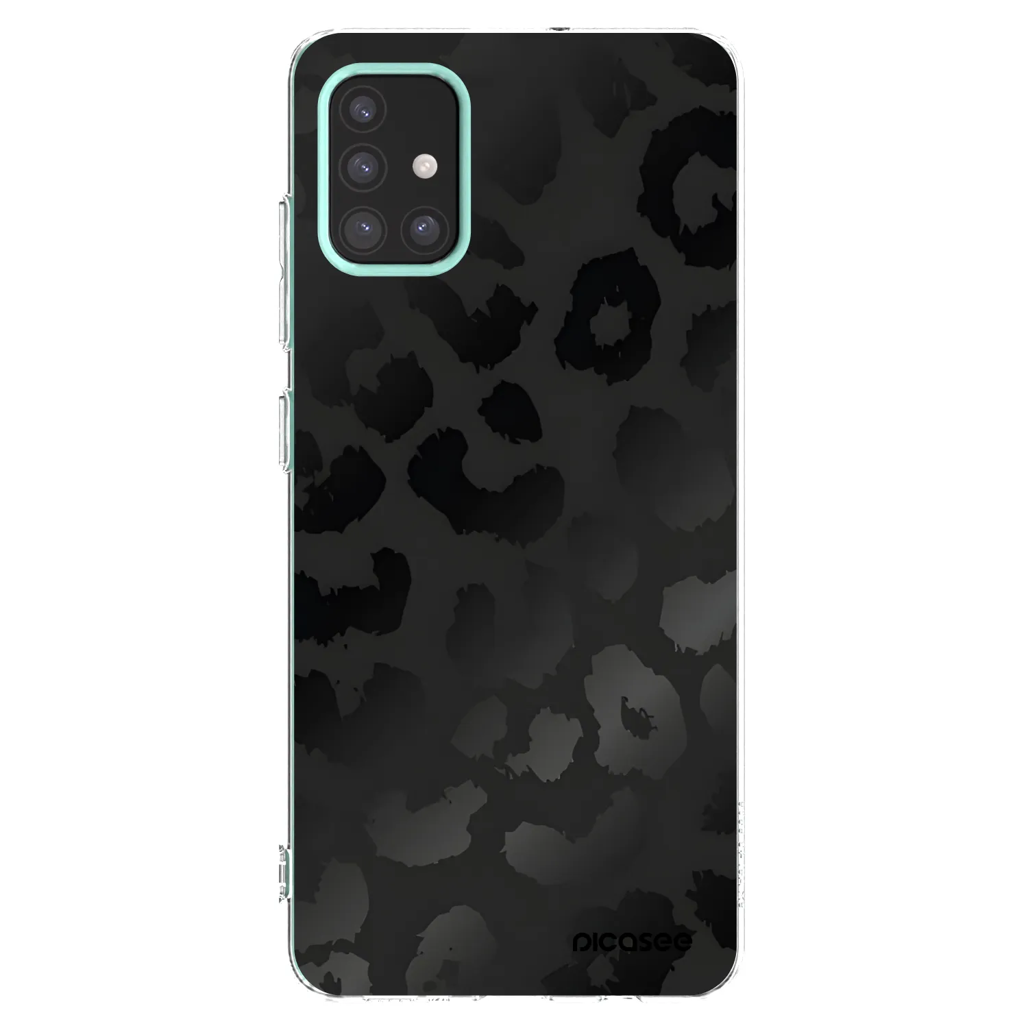 Picasee silikonový průhledný obal pro Samsung Galaxy M31s - Midnight Leopard