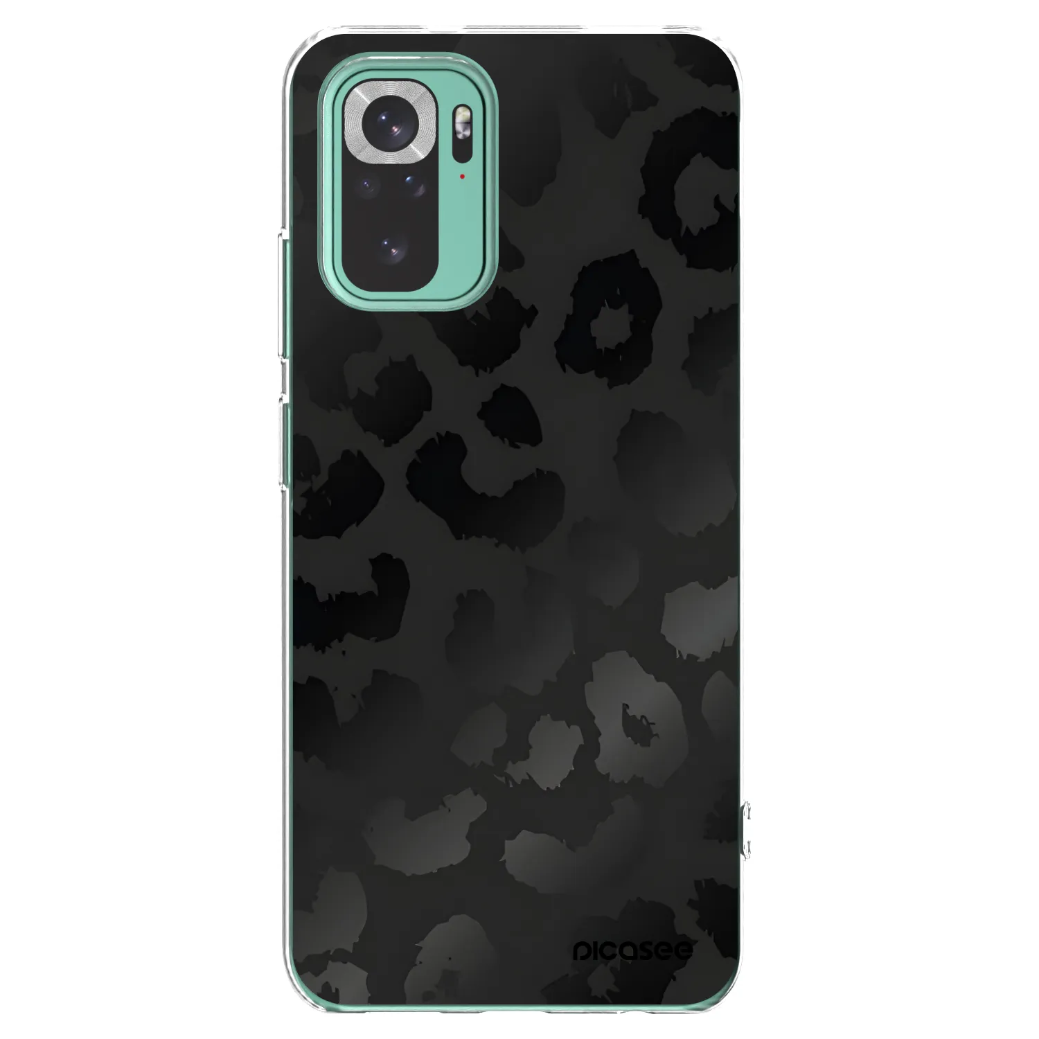 Picasee silikonový průhledný obal pro Xiaomi Redmi Note 10 Pro - Midnight Leopard