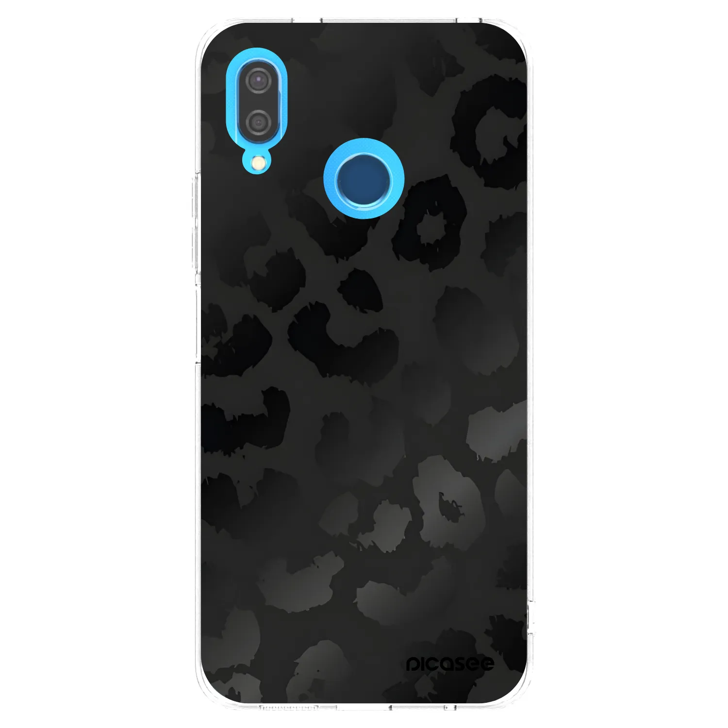 Picasee silikonový průhledný obal pro Huawei P20 Lite - Midnight Leopard