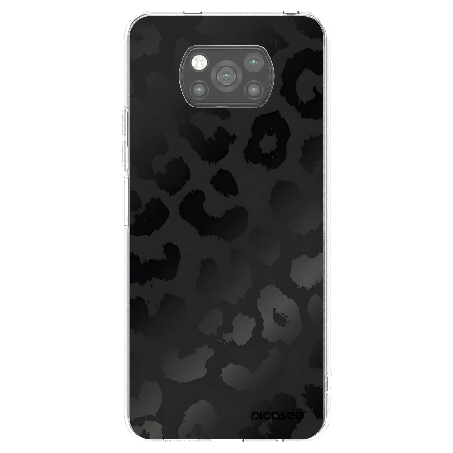 Picasee silikonový černý obal pro Xiaomi Poco X3 Pro - Midnight Leopard