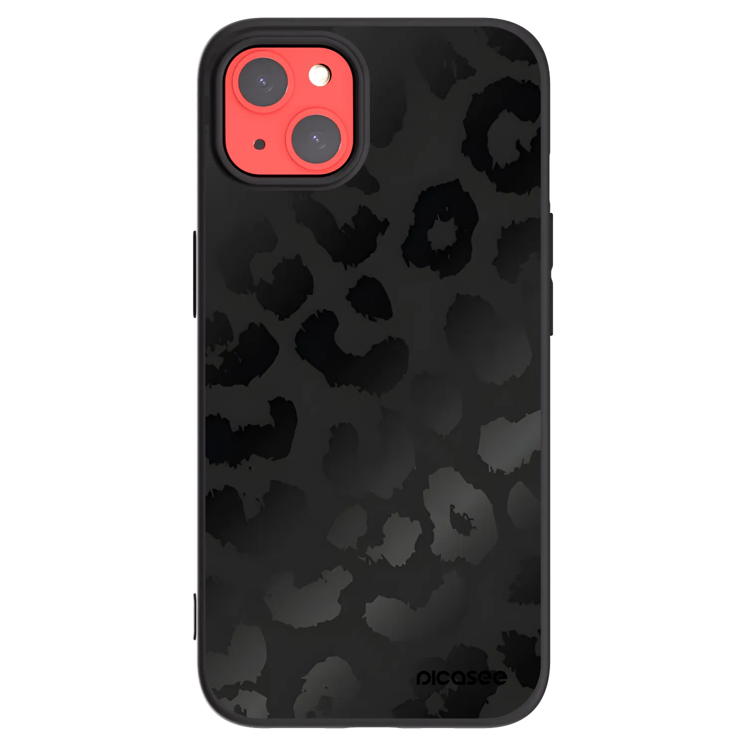 Picasee silikonový černý obal pro Apple iPhone 13 - Midnight Leopard