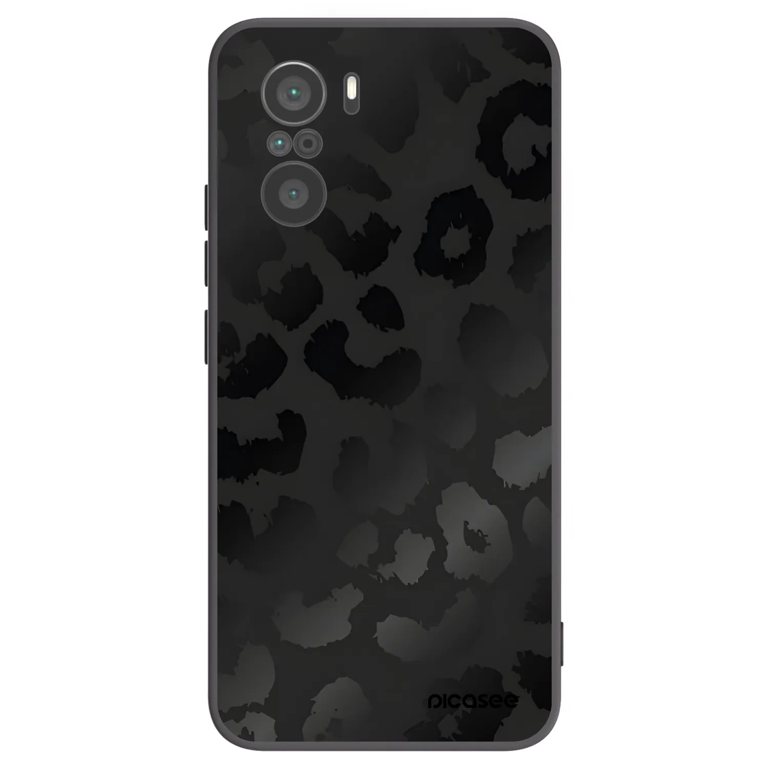 Picasee silikonový černý obal pro Xiaomi Poco F3 - Midnight Leopard