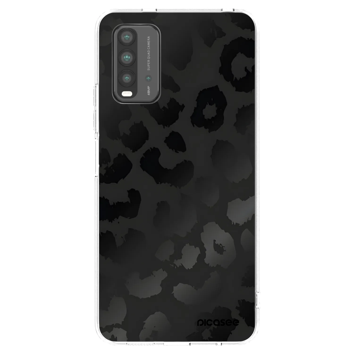 Picasee silikonový černý obal pro Xiaomi Redmi 9T - Midnight Leopard
