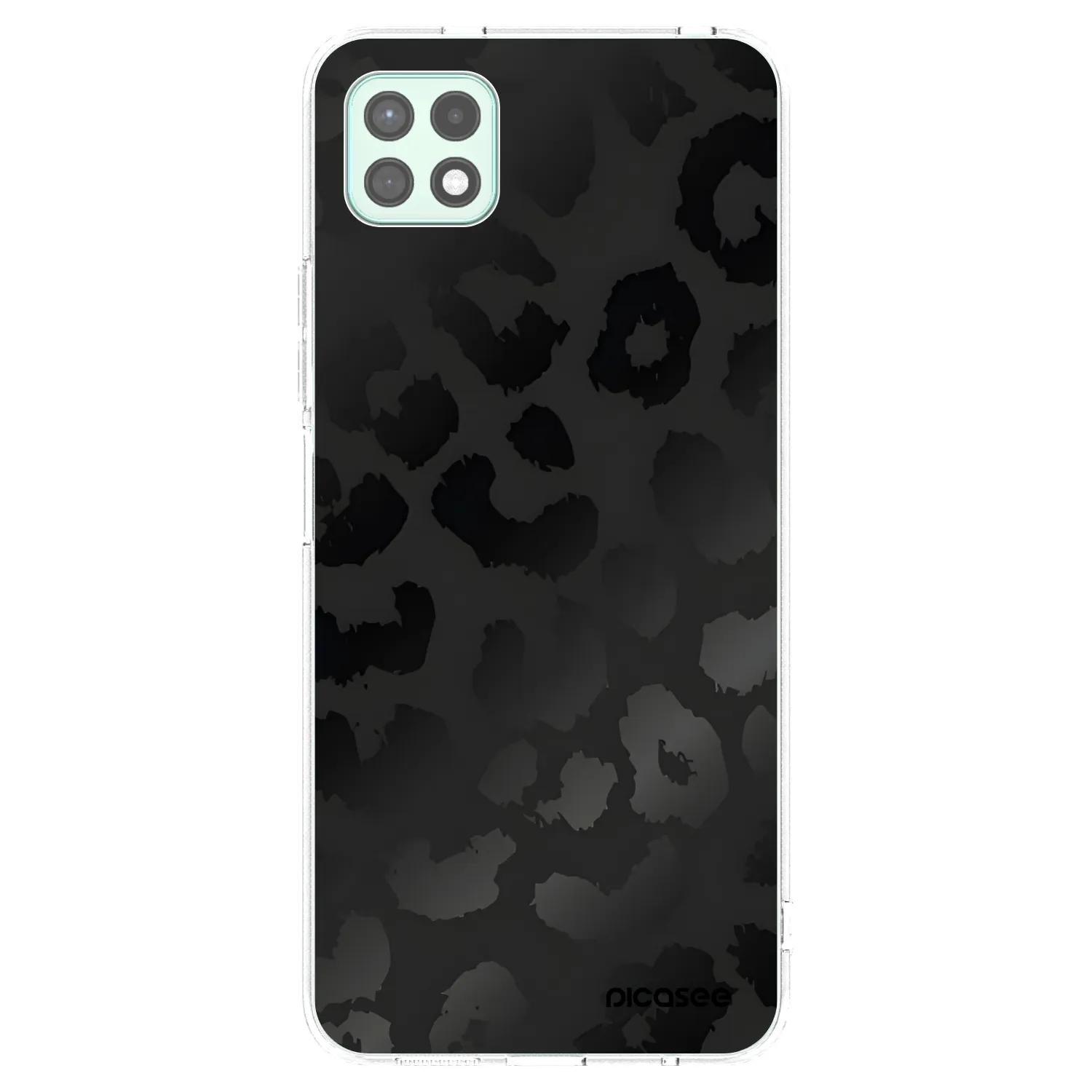 Picasee silikonový průhledný obal pro Samsung Galaxy A22 A226B 5G - Midnight Leopard