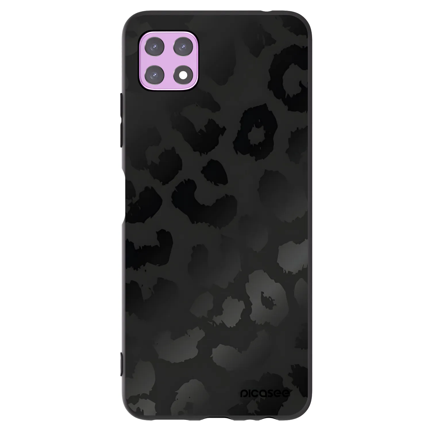 Picasee silikonový černý obal pro Samsung Galaxy A22 A226B 5G - Midnight Leopard