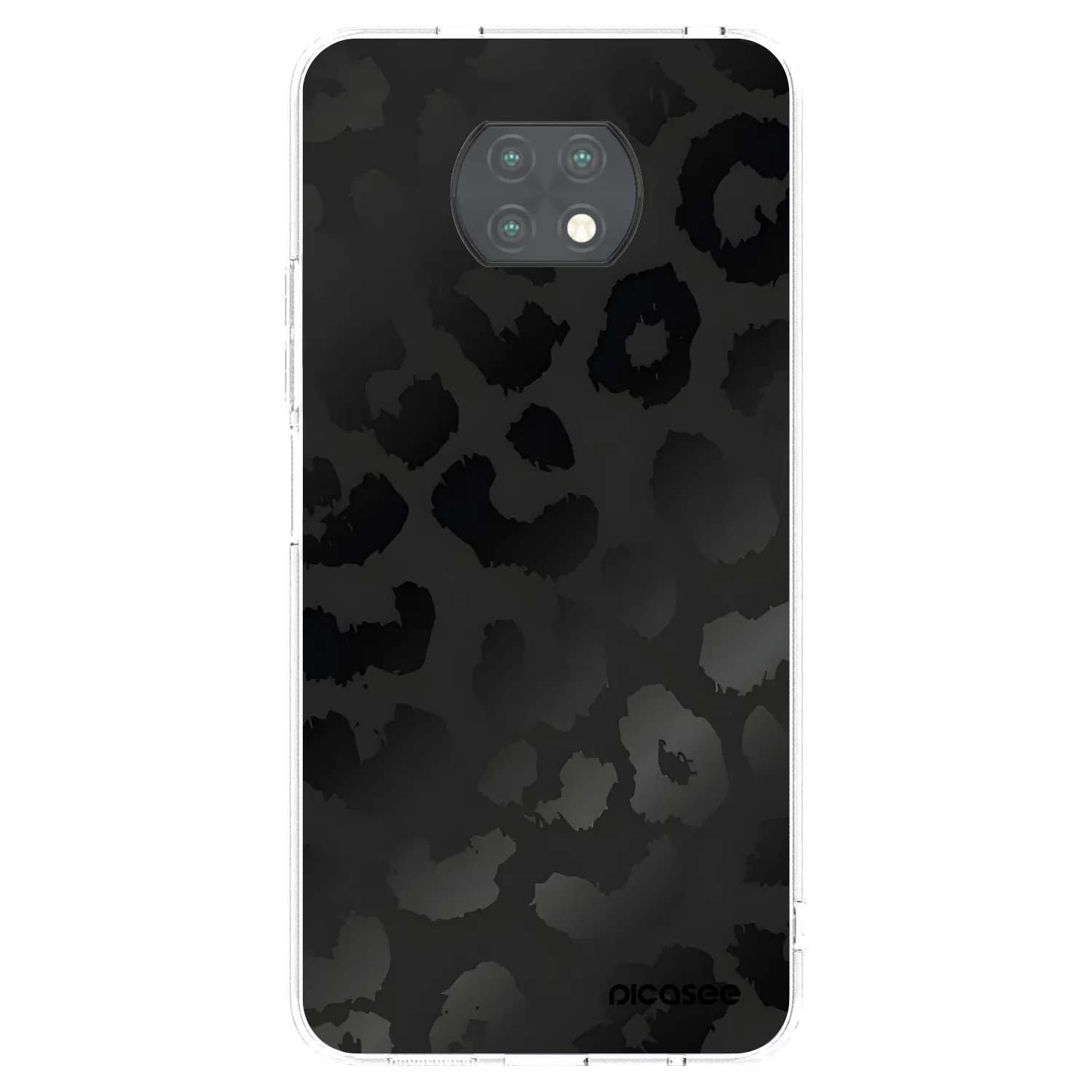 Picasee silikonový průhledný obal pro Xiaomi Redmi Note 9T - Midnight Leopard