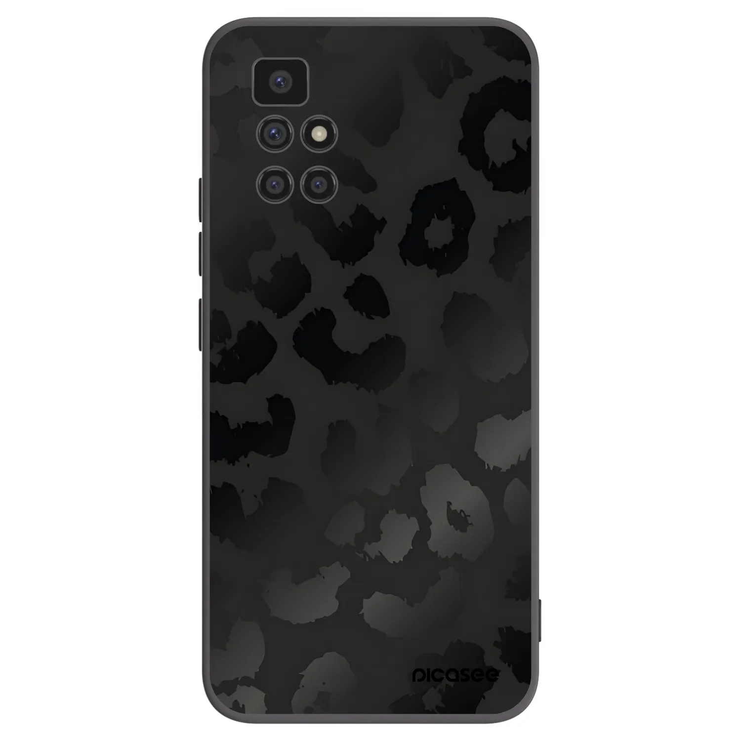 Picasee silikonový černý obal pro Xiaomi Redmi 10 - Midnight Leopard