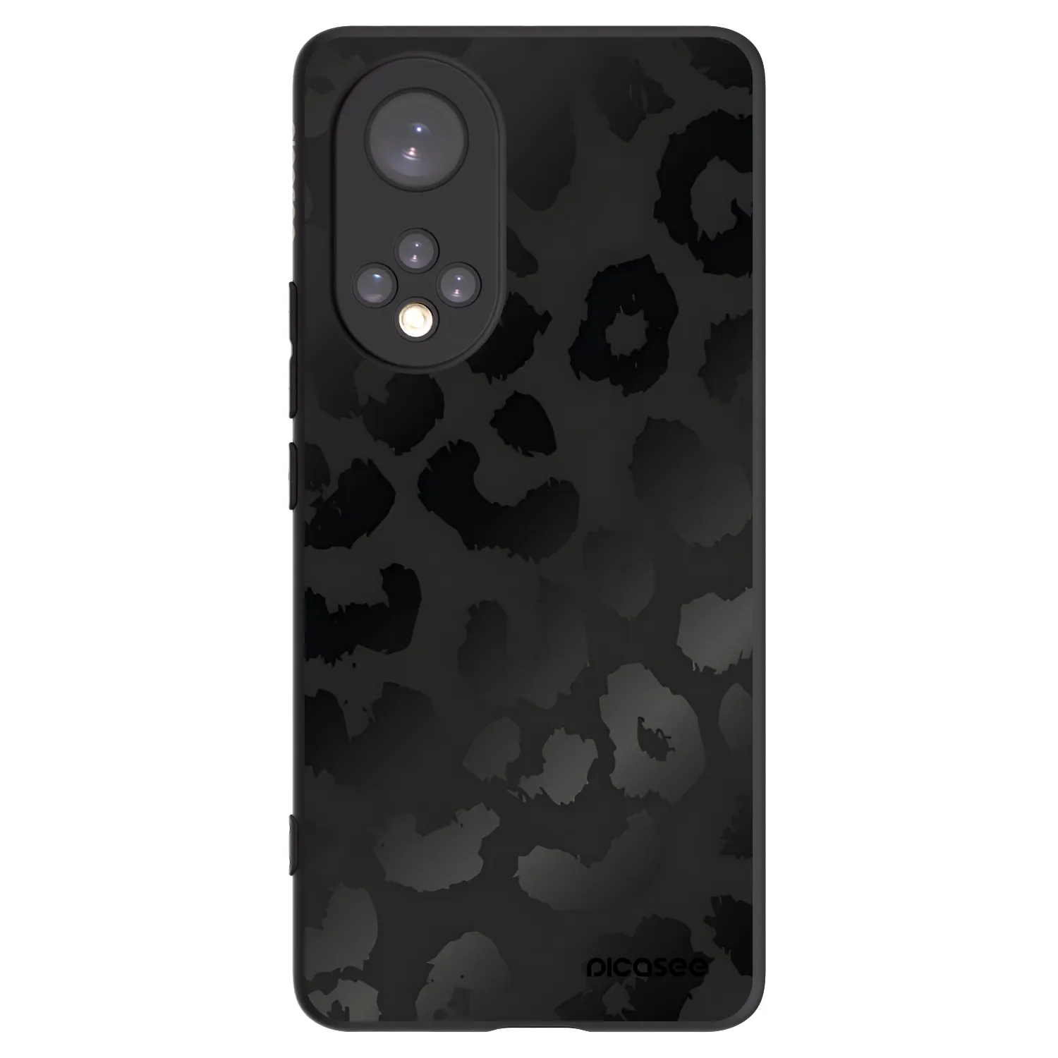 Picasee silikonový černý obal pro Honor 50 5G - Midnight Leopard