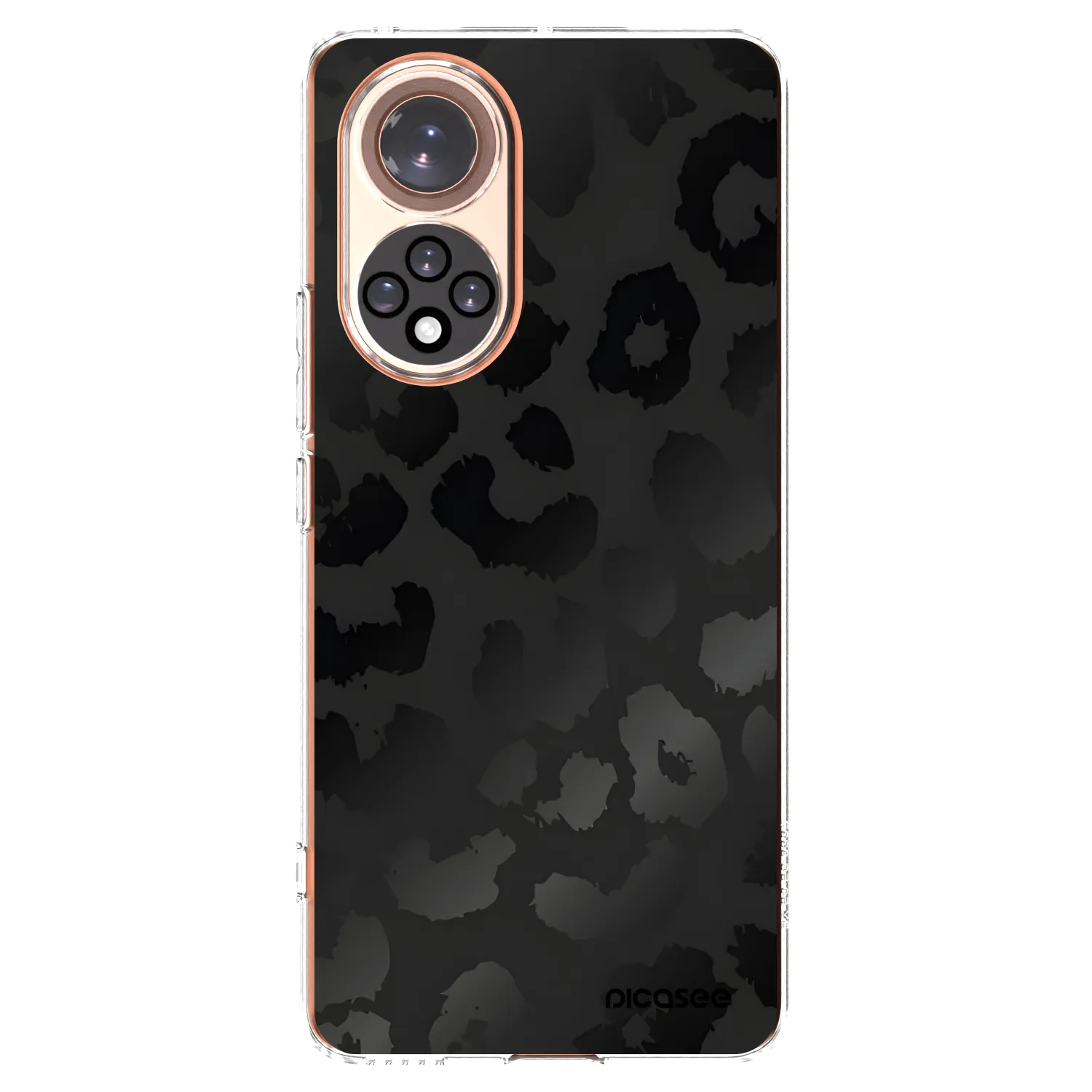 Picasee silikonový průhledný obal pro Honor 50 5G - Midnight Leopard