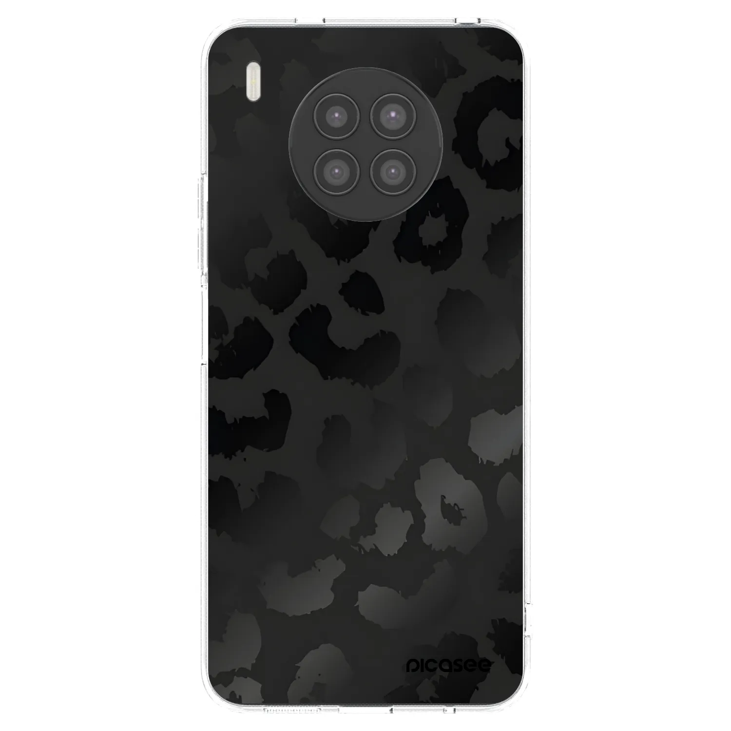Picasee silikonový průhledný obal pro Huawei Nova 8i - Midnight Leopard
