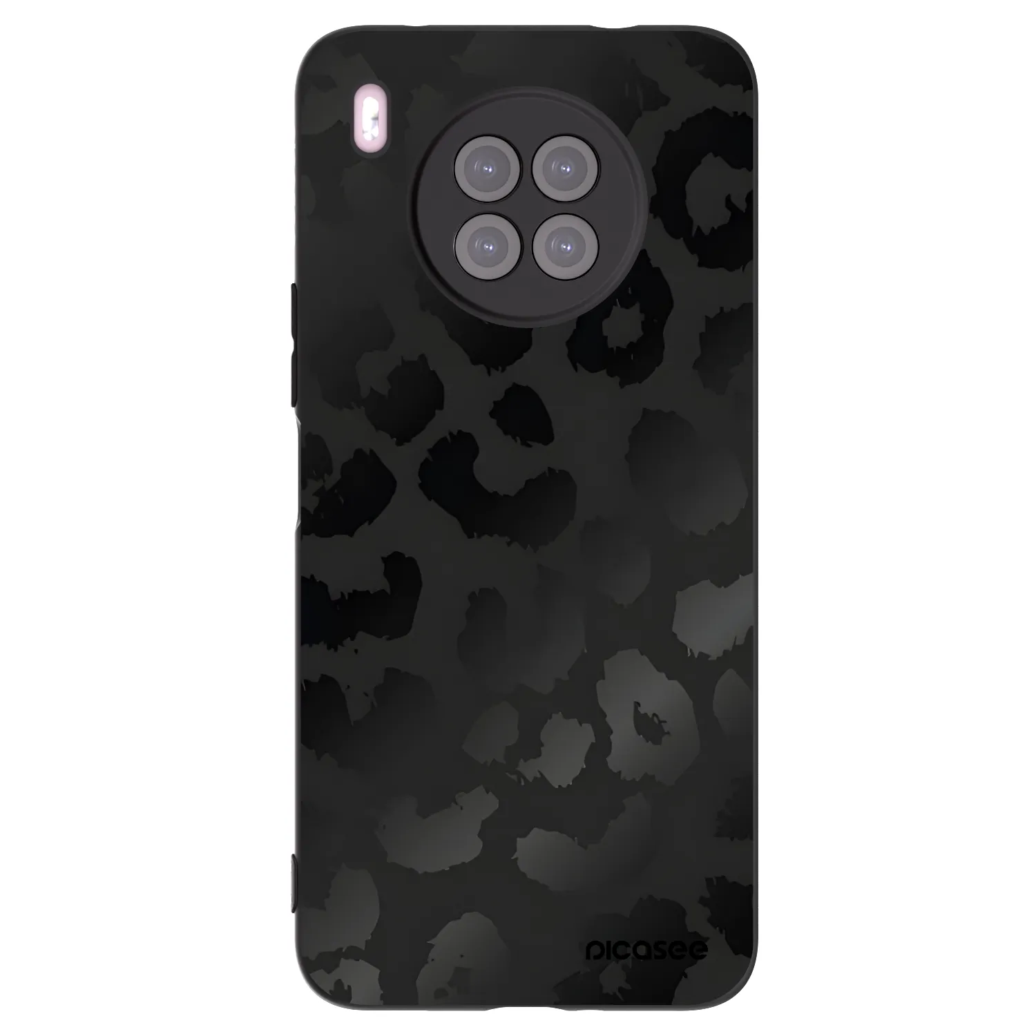 Picasee silikonový černý obal pro Huawei Nova 8i - Midnight Leopard