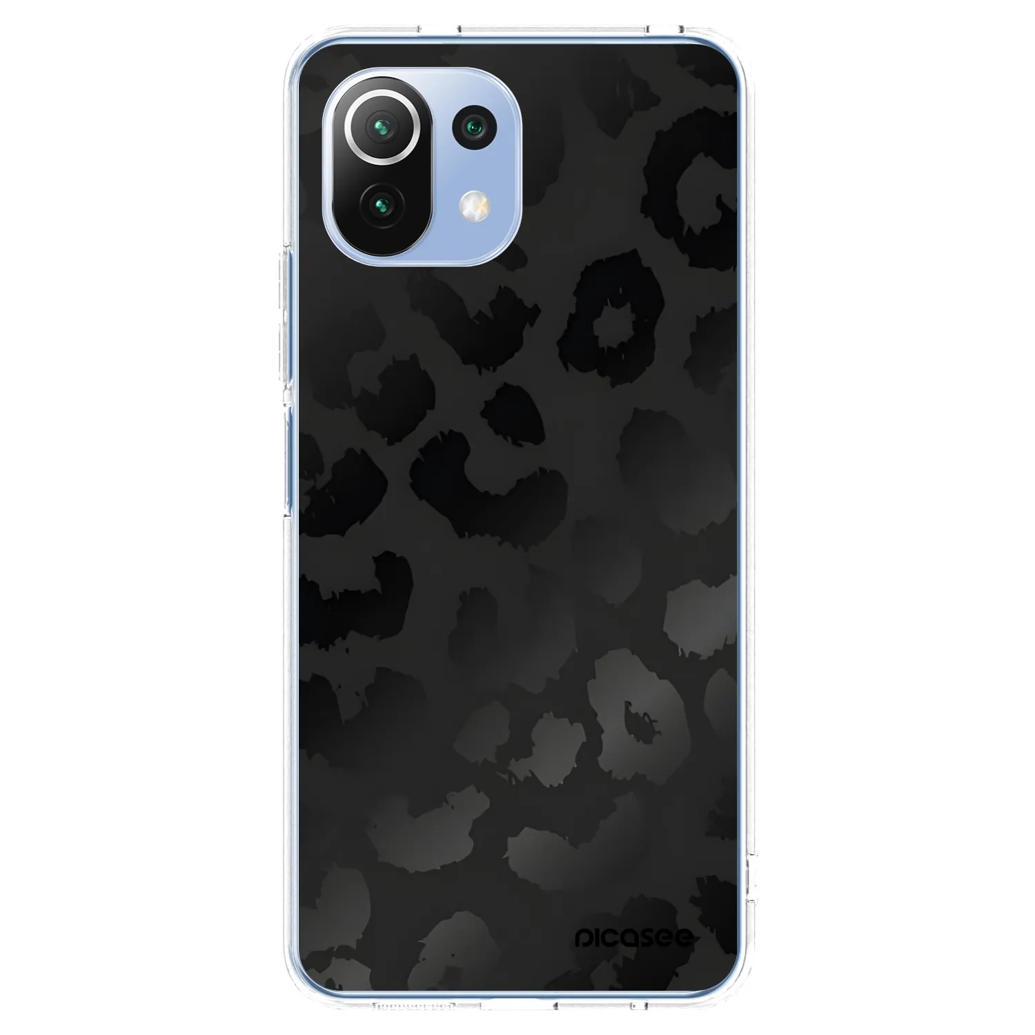 Picasee silikonový průhledný obal pro Xiaomi 11 Lite 5G NE - Midnight Leopard