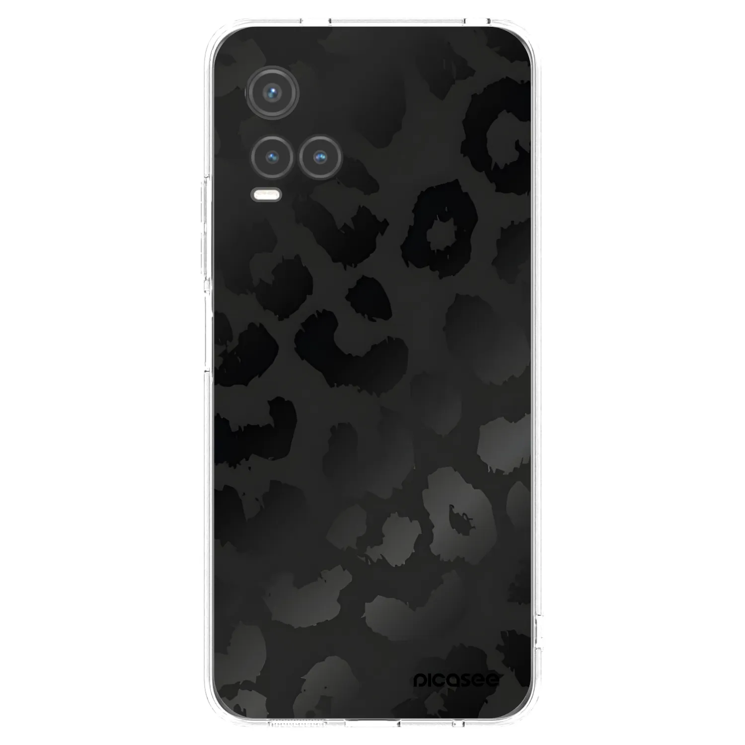 Picasee silikonový průhledný obal pro Vivo Y33s - Midnight Leopard