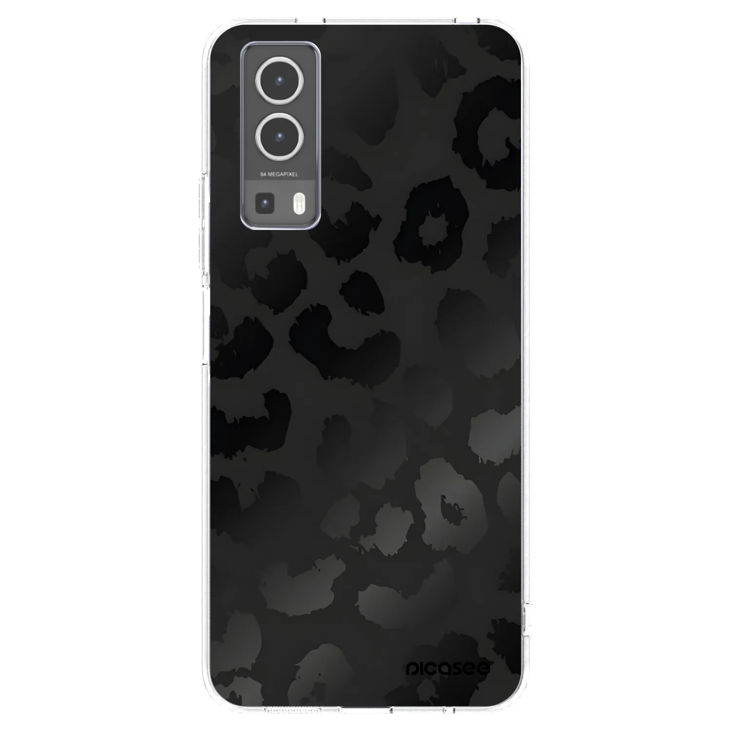 Picasee silikonový průhledný obal pro Vivo Y72 5G - Midnight Leopard