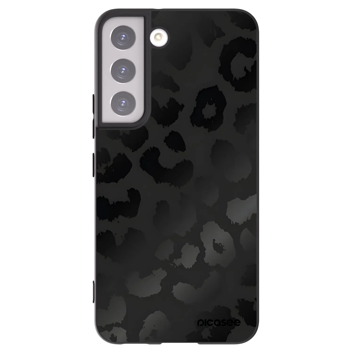 Picasee silikonový černý obal pro Samsung Galaxy S22 5G - Midnight Leopard