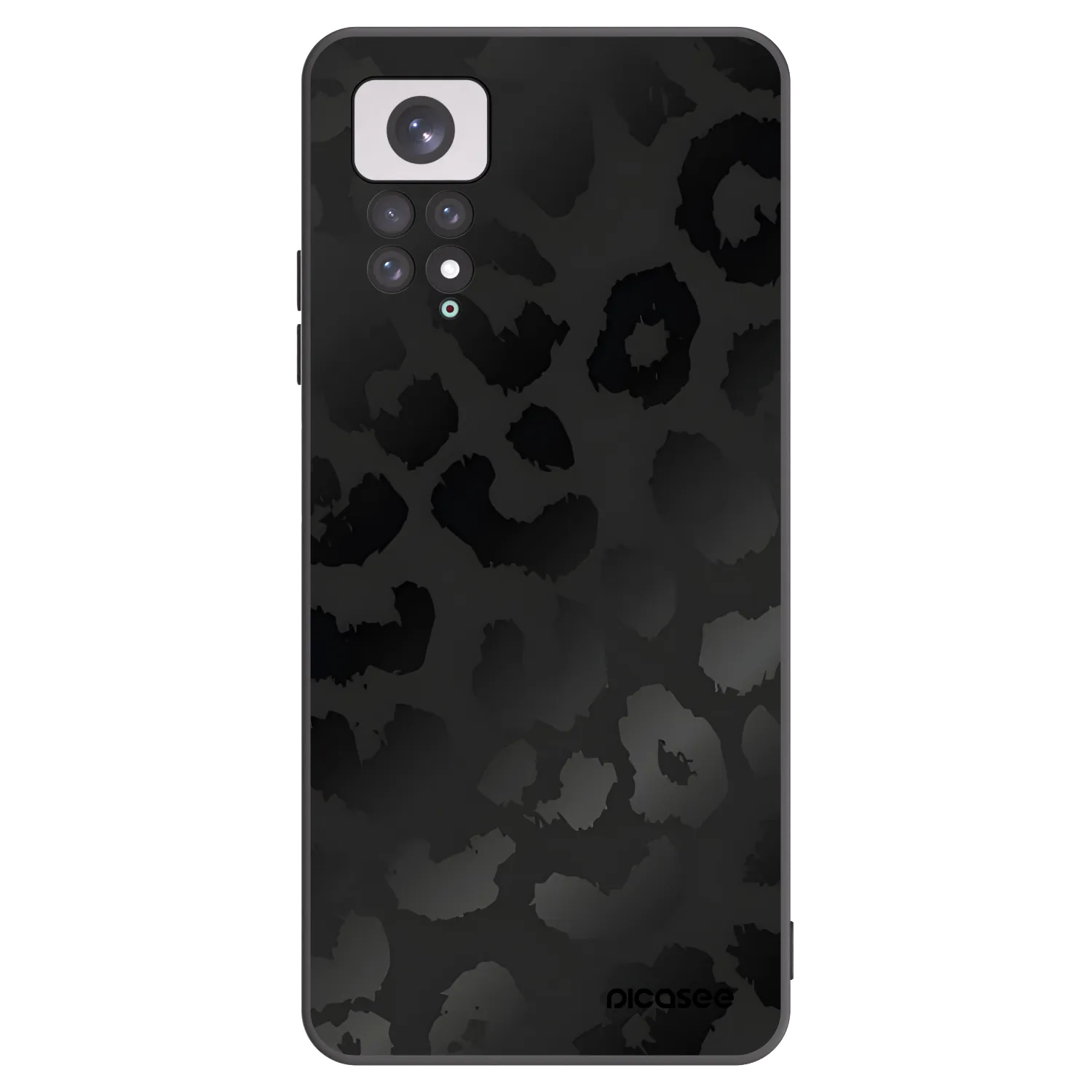 Picasee silikonový černý obal pro Xiaomi Redmi Note 11 - Midnight Leopard