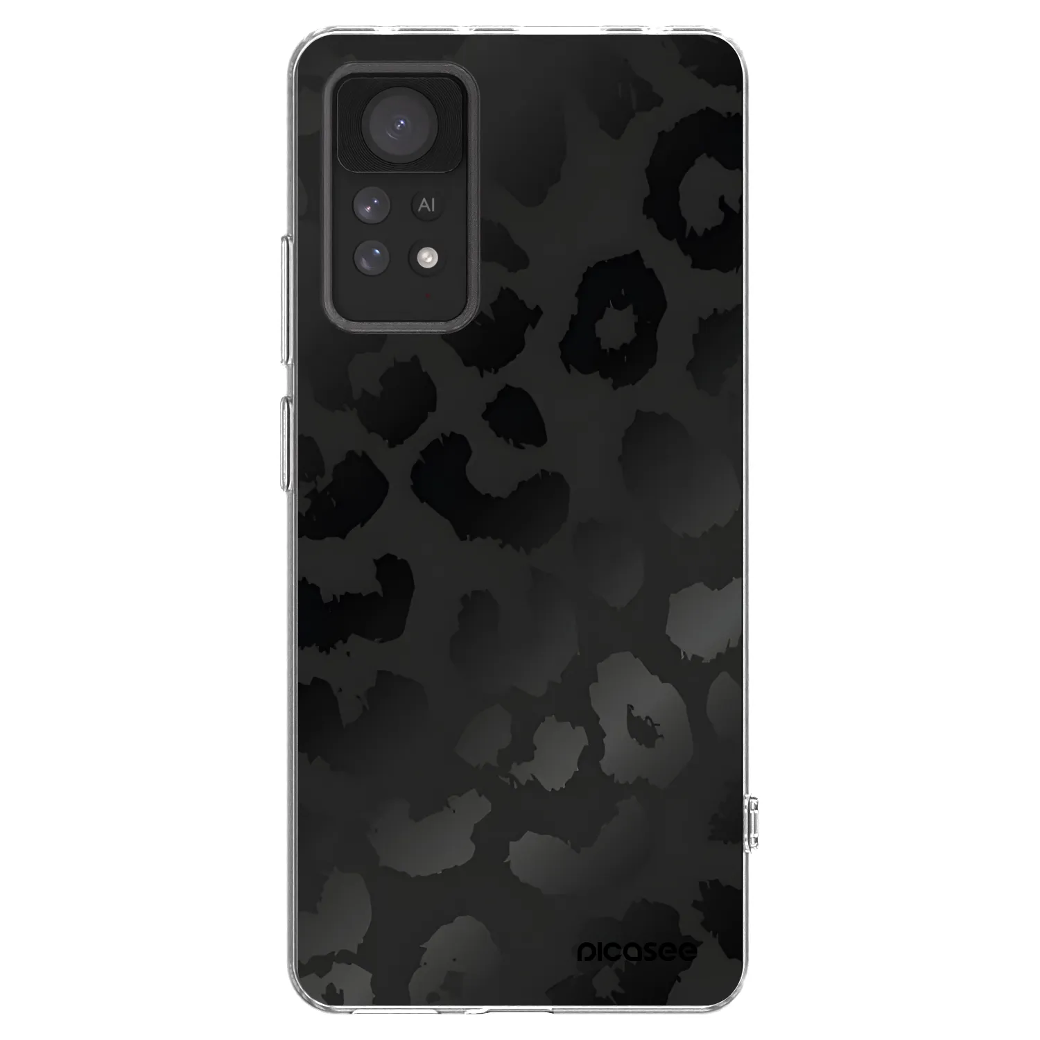 Picasee silikonový průhledný obal pro Xiaomi Redmi Note 11 Pro 5G - Midnight Leopard