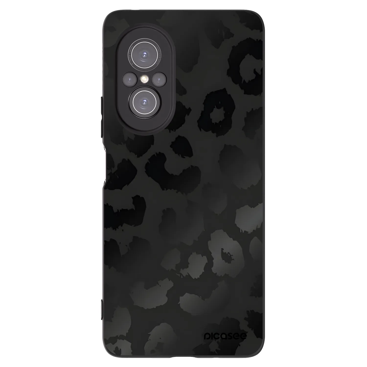 Picasee silikonový černý obal pro Huawei Nova 9 SE - Midnight Leopard