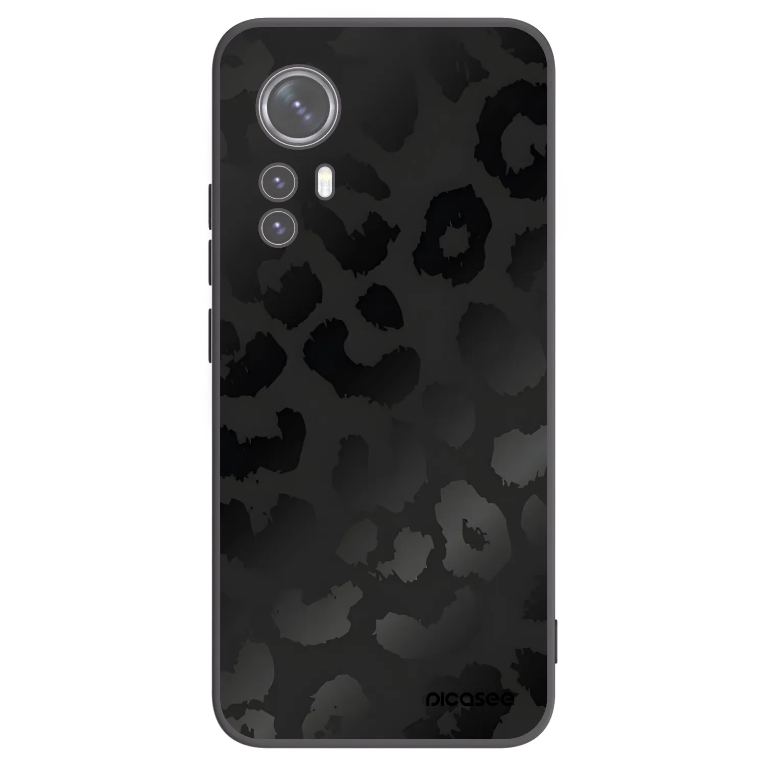 Picasee silikonový černý obal pro Xiaomi 12 - Midnight Leopard