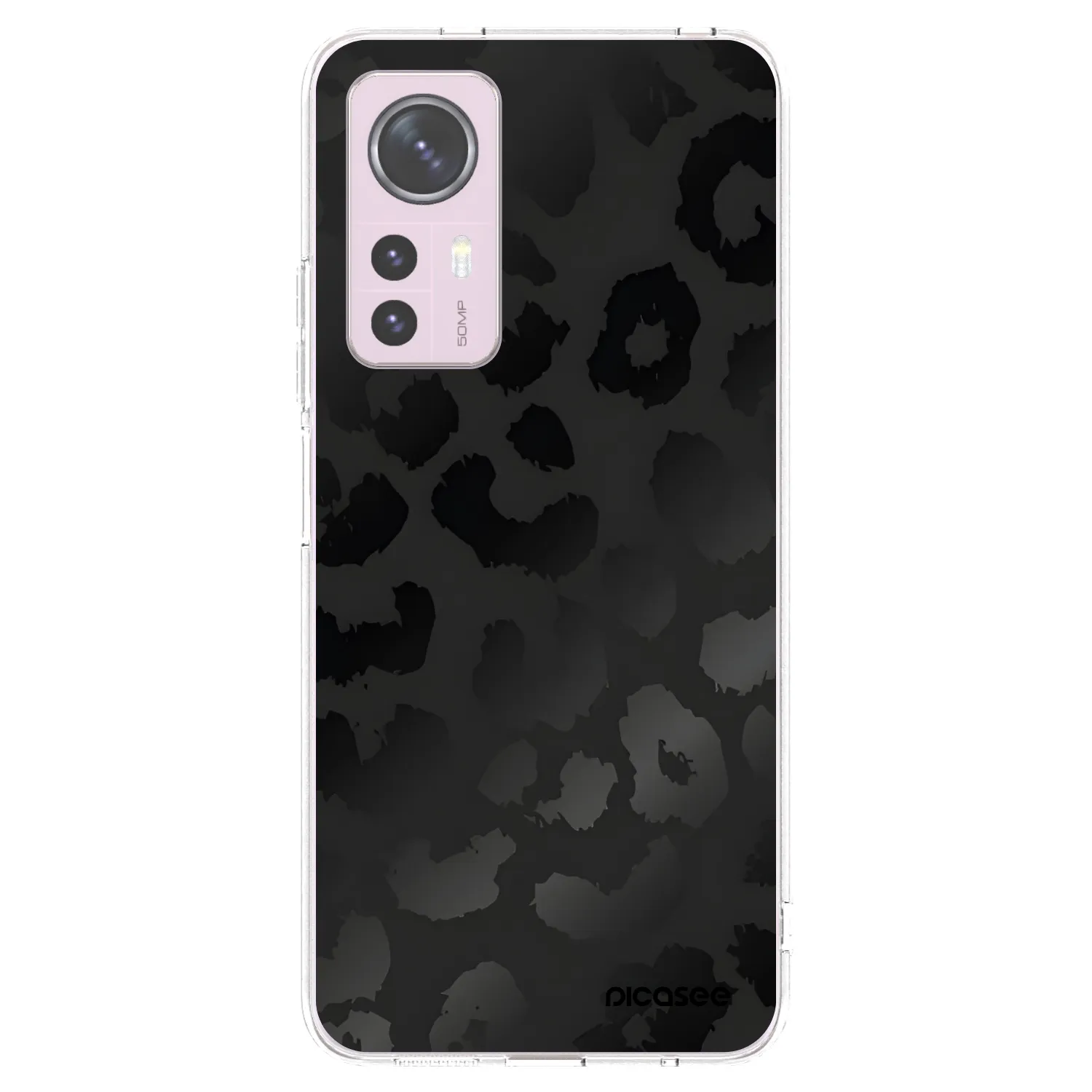 Picasee silikonový průhledný obal pro Xiaomi 12 - Midnight Leopard